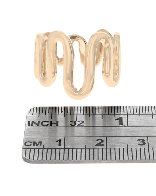 14K Squiggle Band Ring